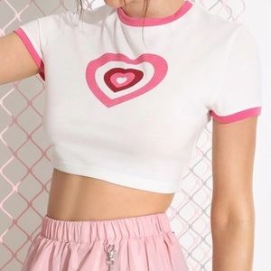 Heart crop top